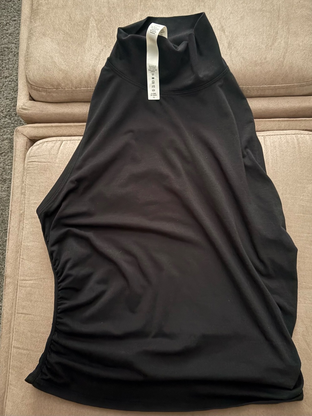Lululemon Ruched Mock Neck Tank